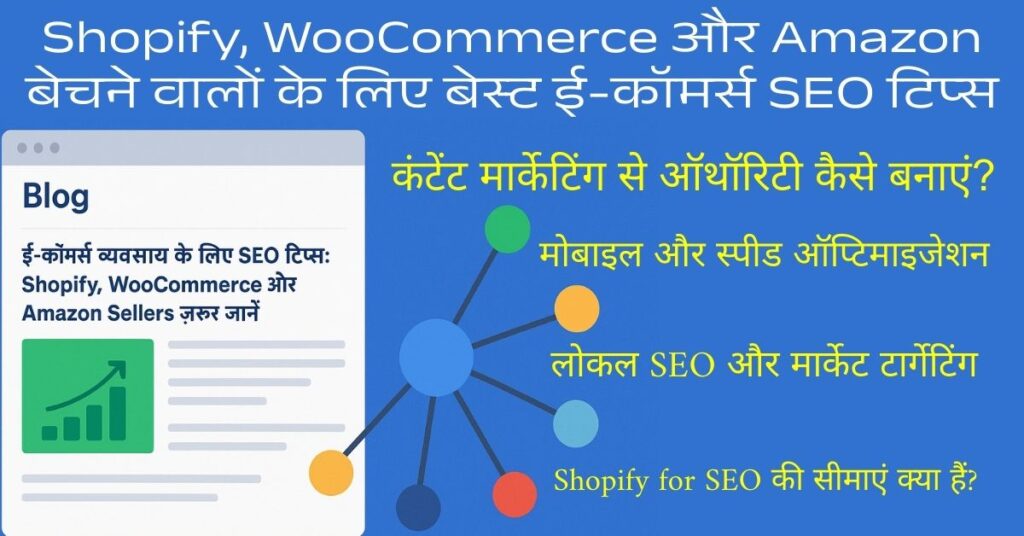 ई-कॉमर्स बिज़नेस के लिए SEO टिप्स: Shopify, WooCommerce और Amazon Sellers ज़रूर जानें 2 ई-कॉमर्स-seo-tips